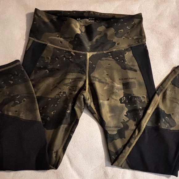Under Armour Compression Leggings Camo/Black XL Pull Up - Picture 10 of 10